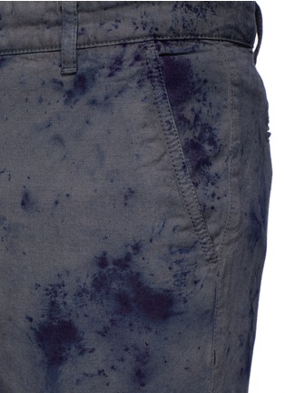 Detail View - Click To Enlarge - 1.61 - 'B.E.' slim fit stained effect pants