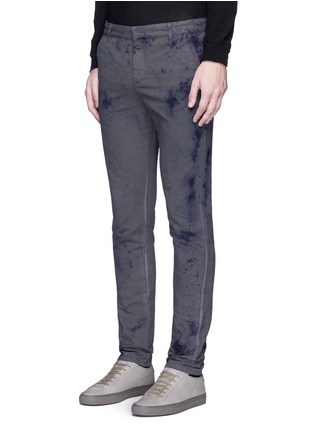 Front View - Click To Enlarge - 1.61 - 'B.E.' slim fit stained effect pants