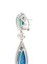  - ANABELA CHAN - 'Papillion' diamond detachable opal 18k white gold drop earrings