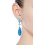 Figure View - Click To Enlarge - ANABELA CHAN - 'Papillion' diamond detachable opal 18k white gold drop earrings