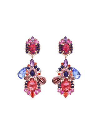 Main View - Click To Enlarge - ANABELA CHAN - 'Opals Poseidon' detachable gemstone 18k rose gold drop earrings