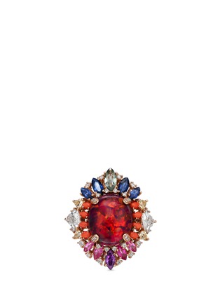 Main View - Click To Enlarge - ANABELA CHAN - 'Opals Nereides' diamond gemstone 18k rose gold ring