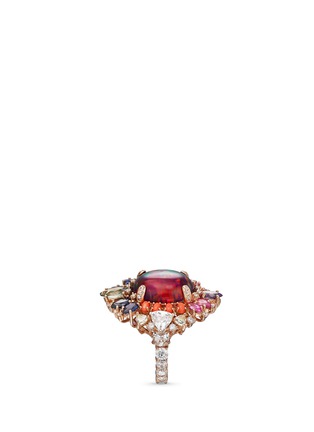 Figure View - Click To Enlarge - ANABELA CHAN - 'Opals Nereides' diamond gemstone 18k rose gold ring
