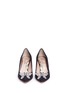 Front View - Click To Enlarge - ARUNA SETH - 'Farfalla' crystal pavé butterfly suede pumps