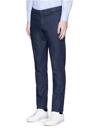 Front View - Click To Enlarge - LARDINI - Regular fit cotton denim pants