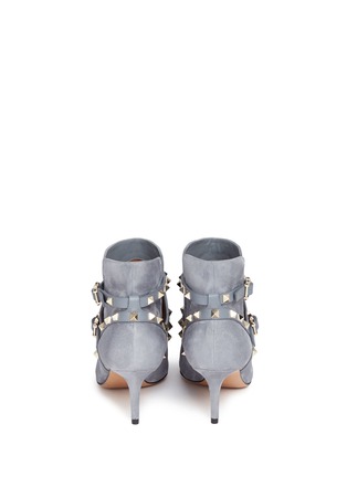 Back View - Click To Enlarge - VALENTINO GARAVANI - 'Rockstud' suede ankle boots