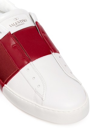 Detail View - Click To Enlarge - VALENTINO GARAVANI - Colourblock leather slip-on sneakers