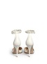 Back View - Click To Enlarge - VALENTINO GARAVANI - 'Love Latch' grommet wraparound ankle strap leather pumps