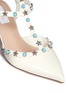 Detail View - Click To Enlarge - VALENTINO GARAVANI - 'Star Studded' cabochon patent leather pumps
