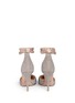 Back View - Click To Enlarge - VALENTINO GARAVANI - 'Love Latch' crystal dust wraparound ankle strap pumps