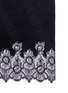 Detail View - Click To Enlarge - VALENTINO GARAVANI - Floral lace trim plissé pleat cashmere scarf