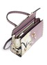 Detail View - Click To Enlarge - VALENTINO GARAVANI - 'Rockstud' floral print patch leather satchel