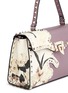 Detail View - Click To Enlarge - VALENTINO GARAVANI - 'Rockstud' floral print patch leather satchel