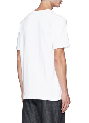 Back View - Click To Enlarge - RAG & BONE - 'Peace' embroidery T-shirt