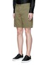 Front View - Click To Enlarge - RAG & BONE - Brushed cotton twill shorts