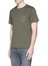 Front View - Click To Enlarge - RAG & BONE - 'Trooper' contrast pocket jersey T-shirt