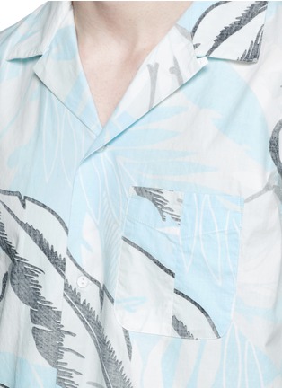 Detail View - Click To Enlarge - RAG & BONE - 'Kingston' washed out Hawaiian leaf print shirt