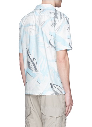 Back View - Click To Enlarge - RAG & BONE - 'Kingston' washed out Hawaiian leaf print shirt