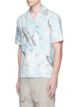 Front View - Click To Enlarge - RAG & BONE - 'Kingston' washed out Hawaiian leaf print shirt