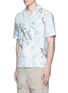 Front View - Click To Enlarge - RAG & BONE - 'Kingston' washed out Hawaiian leaf print shirt