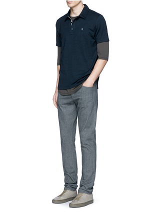 Figure View - Click To Enlarge - RAG & BONE - 'Standard Issue' cotton blend jersey polo shirt