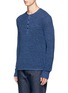 Front View - Click To Enlarge - RAG & BONE - 'Garrett' Merino wool Henley shirt