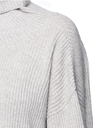 Detail View - Click To Enlarge - THE ROW - 'Kaima' cashmere-silk rib knit sweater