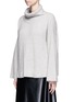 Front View - Click To Enlarge - THE ROW - 'Kaima' cashmere-silk rib knit sweater