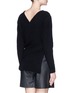 Back View - Click To Enlarge - 3.1 PHILLIP LIM - Draped wool-yak-cashmere sweater