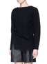 Front View - Click To Enlarge - 3.1 PHILLIP LIM - Draped wool-yak-cashmere sweater