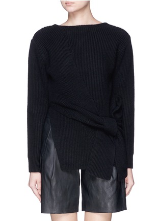 Main View - Click To Enlarge - 3.1 PHILLIP LIM - Draped wool-yak-cashmere sweater