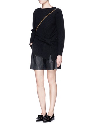 Figure View - Click To Enlarge - 3.1 PHILLIP LIM - Draped wool-yak-cashmere sweater