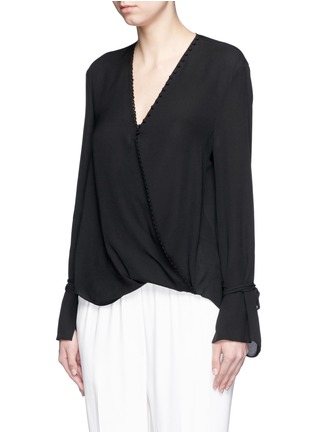 Front View - Click To Enlarge - 3.1 PHILLIP LIM - Bow tie sleeve silk crepe blouse