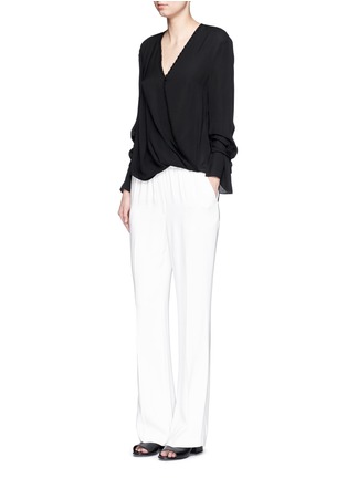 Figure View - Click To Enlarge - 3.1 PHILLIP LIM - Bow tie sleeve silk crepe blouse