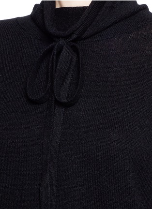 Detail View - Click To Enlarge - 3.1 PHILLIP LIM - Side tie wool-yak-cashmere poncho