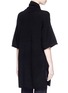 Back View - Click To Enlarge - 3.1 PHILLIP LIM - Side tie wool-yak-cashmere poncho