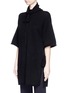 Front View - Click To Enlarge - 3.1 PHILLIP LIM - Side tie wool-yak-cashmere poncho