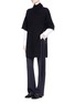 Figure View - Click To Enlarge - 3.1 PHILLIP LIM - Side tie wool-yak-cashmere poncho