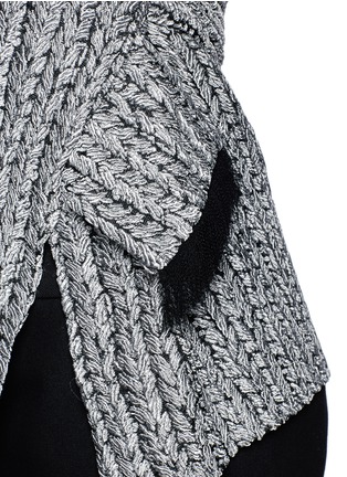 Detail View - Click To Enlarge - 3.1 PHILLIP LIM - Cable knit effect cloqué jacquard top