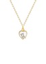Figure View - Click To Enlarge - LOQUET LONDON - 18k white gold diamond zodiac charm - Gemini