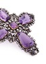 Detail View - Click To Enlarge - LC COLLECTION JEWELLERY - Diamond amethyst fretwork cross pendant