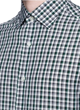 Detail View - Click To Enlarge - ISAIA - Check cotton broadcloth shirt