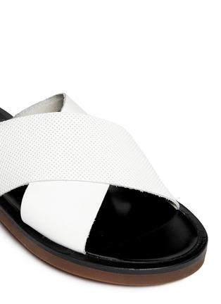 Detail View - Click To Enlarge - CLERGERIE - 'Bart' crisscross strap sandals