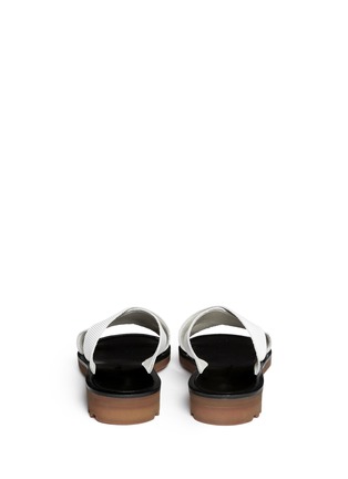 Back View - Click To Enlarge - CLERGERIE - 'Bart' crisscross strap sandals