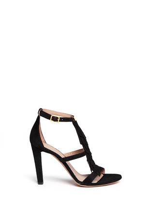 Main View - Click To Enlarge - CHLOÉ - Tassel fringe suede sandals