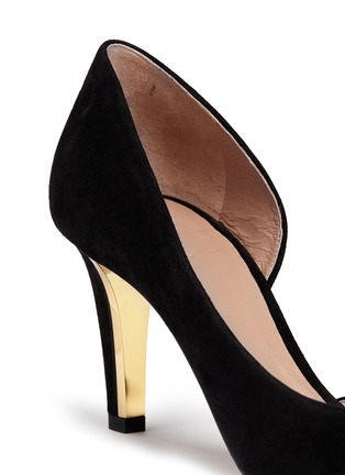 Detail View - Click To Enlarge - CHLOÉ - 'Budrio' suede d'Orsay pumps