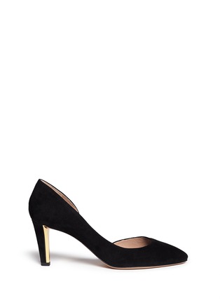 Main View - Click To Enlarge - CHLOÉ - 'Budrio' suede d'Orsay pumps