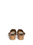 Back View - Click To Enlarge - CHLOÉ - Cross vamp leather mule sandals