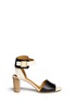 Main View - Click To Enlarge - CHLOÉ - Contrast leather ankle strap sandals