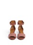 Figure View - Click To Enlarge - CHLOÉ - Ankle strap leather wedge sandals